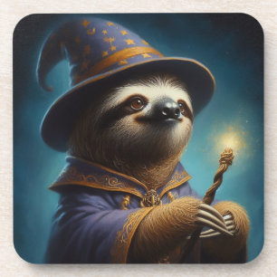 Sloth Wizard Getränkeuntersetzer