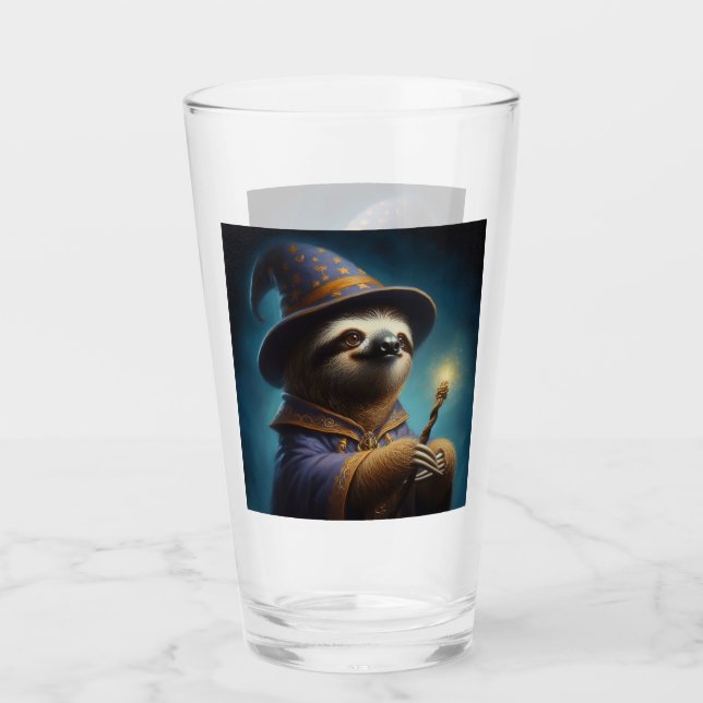Sloth Wizard Glas (Vorderseite)