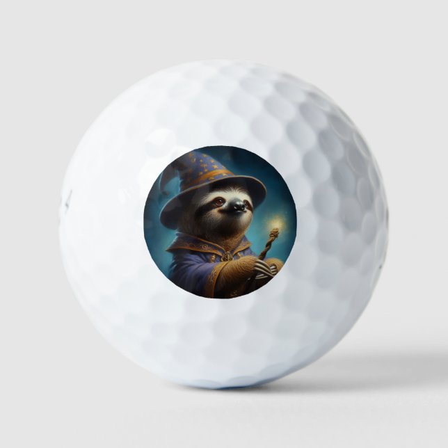 Sloth Wizard Golfball (Vorderseite)