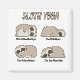 Sloth Yoga Magnet