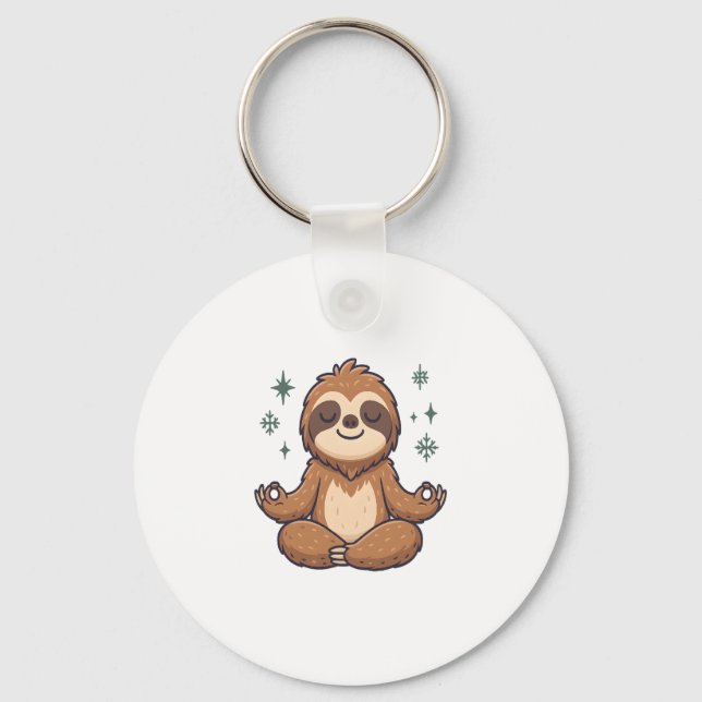 Sloth Yoga Sloth Schlüsselanhänger (Vorderseite)