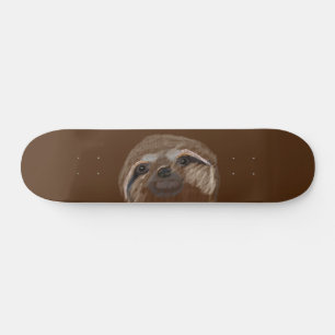 Sloth Zeichnend Skateboard