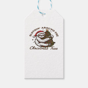 Slothin rund um den Weihnachtsbaum, Weihnachten Geschenkanhänger