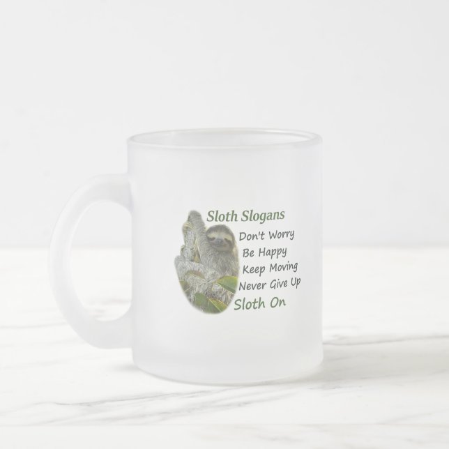 Slothing Foto Motivierend Sloth Redewendungen Mattglastasse (Links)