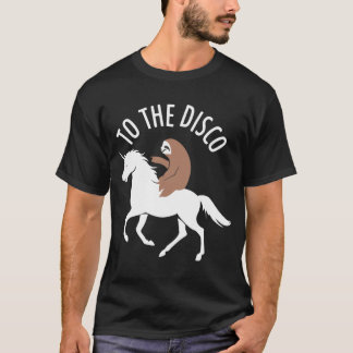 Slotho das Disco-Einhorn vintage retro T-Shirt