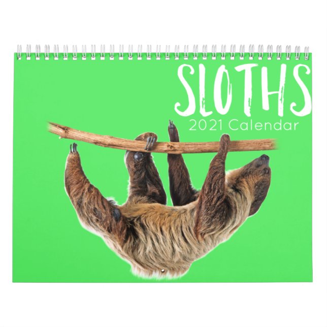 Sloths 2023 Kalender lustig und niedlich (Titelbild)