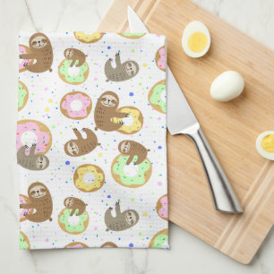 Sloths & Donuts Geschirrtuch