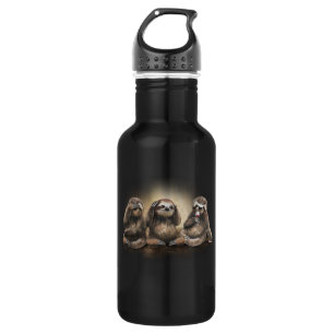 Sloths Drinken Wein Sarcastic Geschenk für Wein Lo Edelstahlflasche