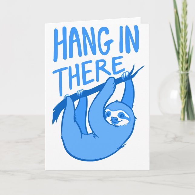 Sloths hang sich da rein karte (Vorderseite)