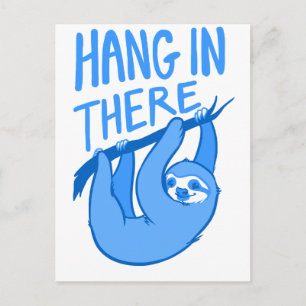 Sloths hang sich da rein postkarte