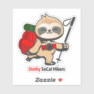 Slothy SoCal Hikers Aufkleber