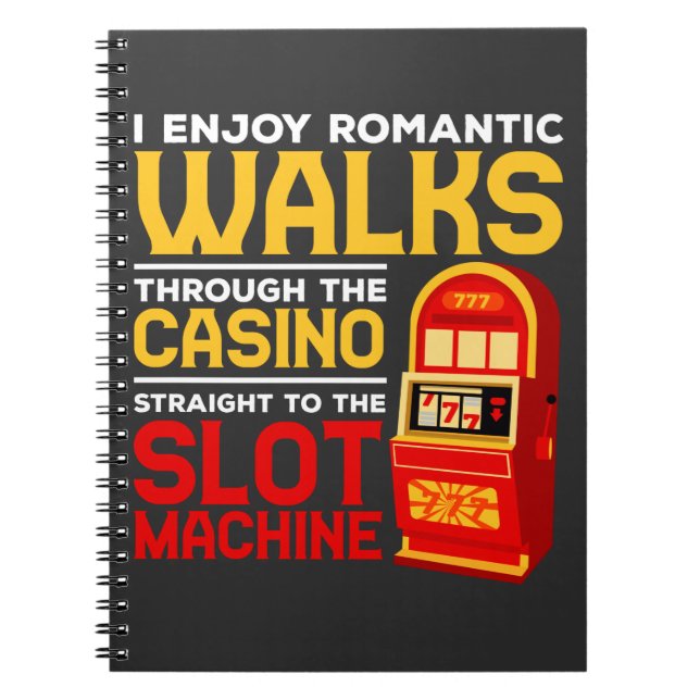 Slotmaschine Player Funny Casino Gambling Spaß Notizblock (Vorderseite)