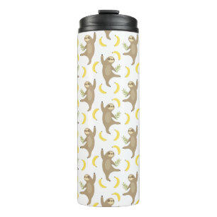 Slots & Bananen-Muster Thermosbecher