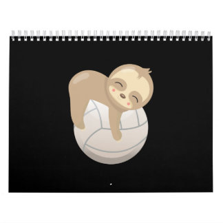 Slotvolleyball Süße Tier Lover Geschenk Langschläf Kalender