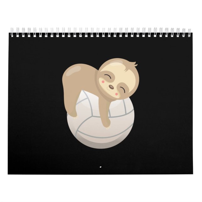 Slotvolleyball Süße Tier Lover Geschenk Langschläf Kalender (Titelbild)