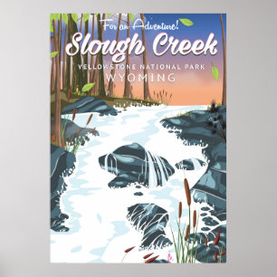 Slough Creek, Yellowstone Nationalpark Poster