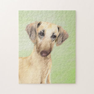 Sloughis-Malerei - Niedliche Original Hunde-Kunst