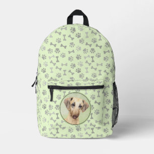 Sloughis-Malerei - Niedliche Original Hunde-Kunst Bedruckter Rucksack