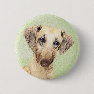 Sloughis-Malerei - Niedliche Original Hunde-Kunst Button