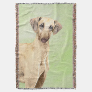 Sloughis-Malerei - Niedliche Original Hunde-Kunst Decke