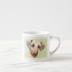 Sloughis-Malerei - Niedliche Original Hunde-Kunst Espressotasse