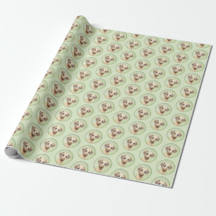 Sloughis-Malerei - Niedliche Original Hunde-Kunst Geschenkpapier