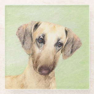 Sloughis-Malerei - Niedliche Original Hunde-Kunst Glasuntersetzer