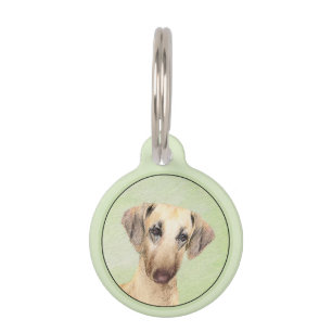 Sloughis-Malerei - Niedliche Original Hunde-Kunst Haustiermarke