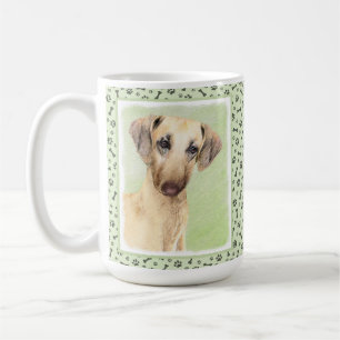 Sloughis-Malerei - Niedliche Original Hunde-Kunst Kaffeetasse