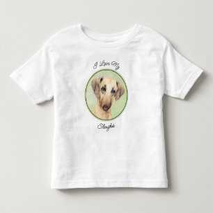 Sloughis-Malerei - Niedliche Original Hunde-Kunst Kleinkind T-shirt