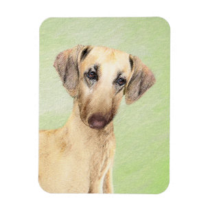 Sloughis-Malerei - Niedliche Original Hunde-Kunst Magnet