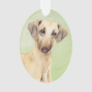 Sloughis-Malerei - Niedliche Original Hunde-Kunst Ornament