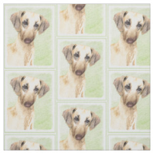Sloughis-Malerei - Niedliche Original Hunde-Kunst Stoff