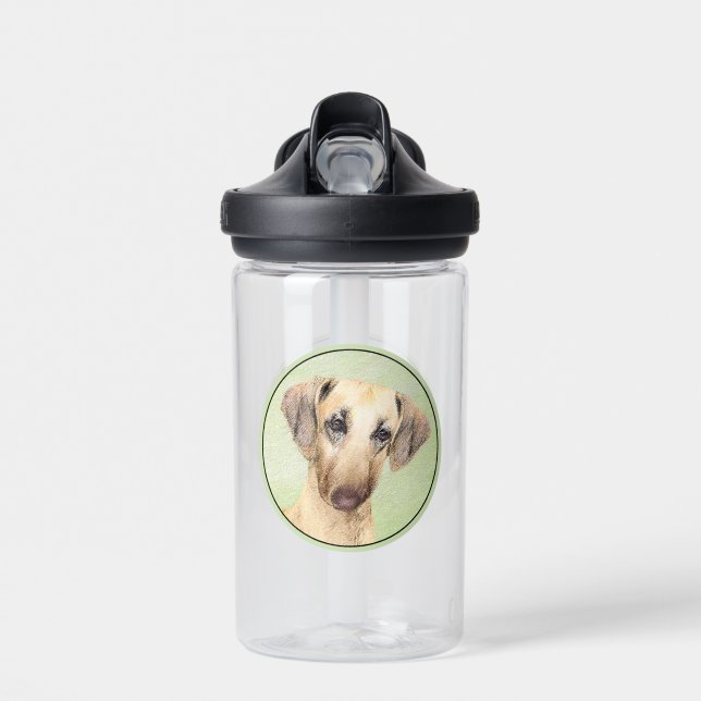 Sloughis-Malerei - Niedliche Original Hunde-Kunst Trinkflasche (Vorne)