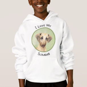 Sloughis-Malerei - Niedliche Original Hundekunst Hoodie