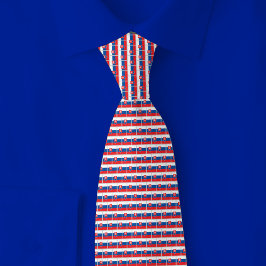 Slovakia Flag Brick Pattern Krawatte
