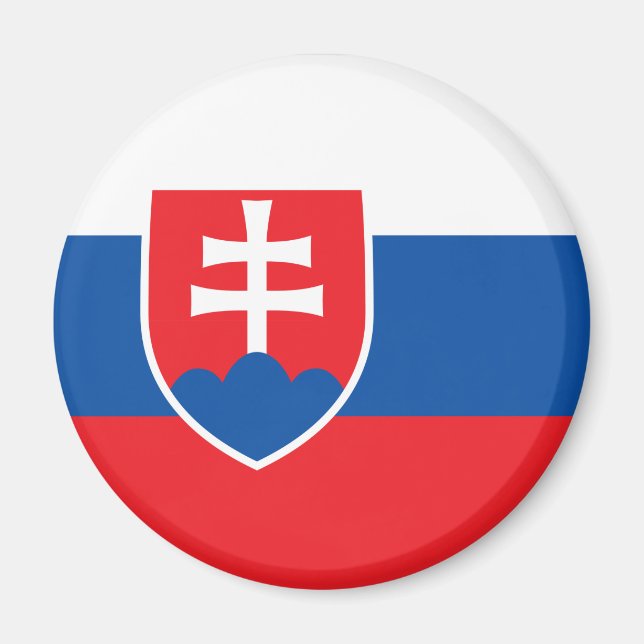 Slovakia Flag Magnet (Vorne)