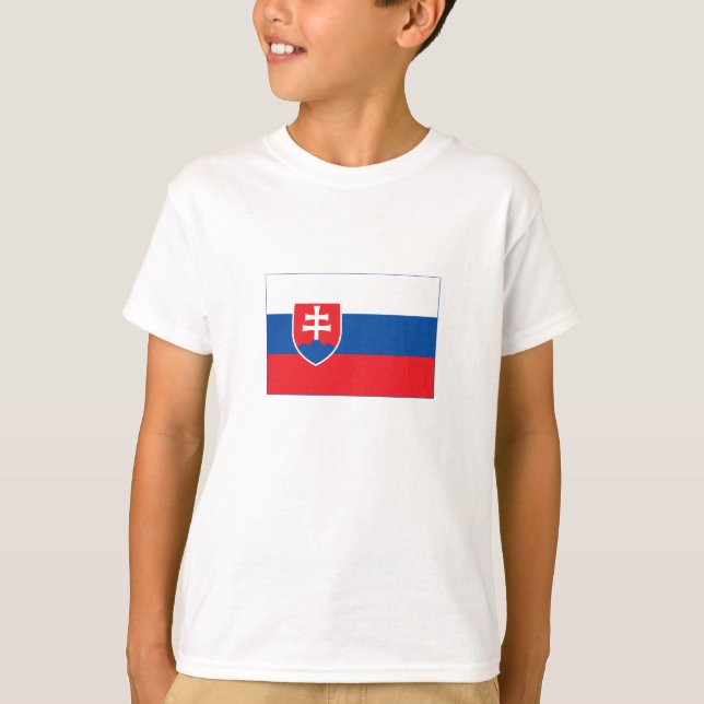 Slovakia Flag T-Shirt (Vorderseite)
