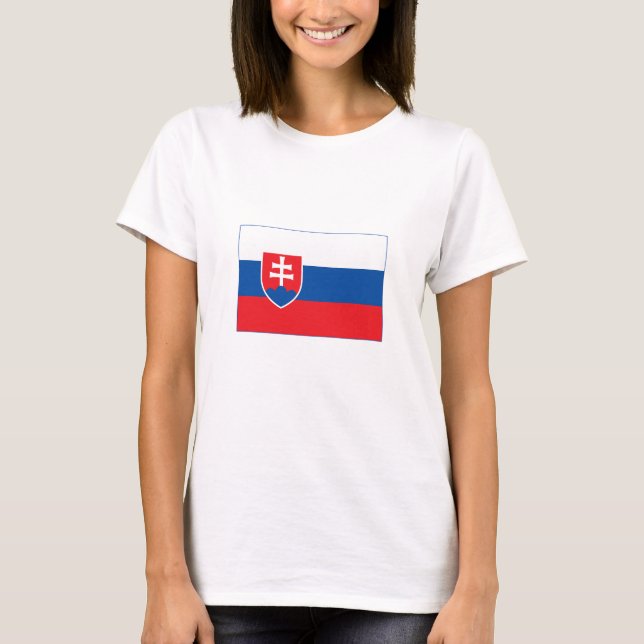 Slovakia Flag T-Shirt (Vorderseite)