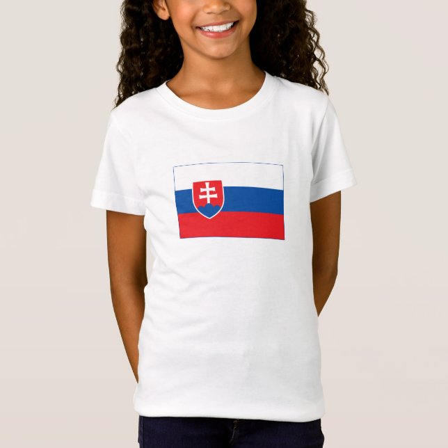 Slovakia Flag T-Shirt (Vorderseite)