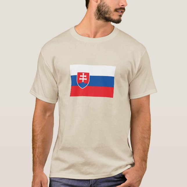 Slovakia Flag T-Shirt (Vorderseite)