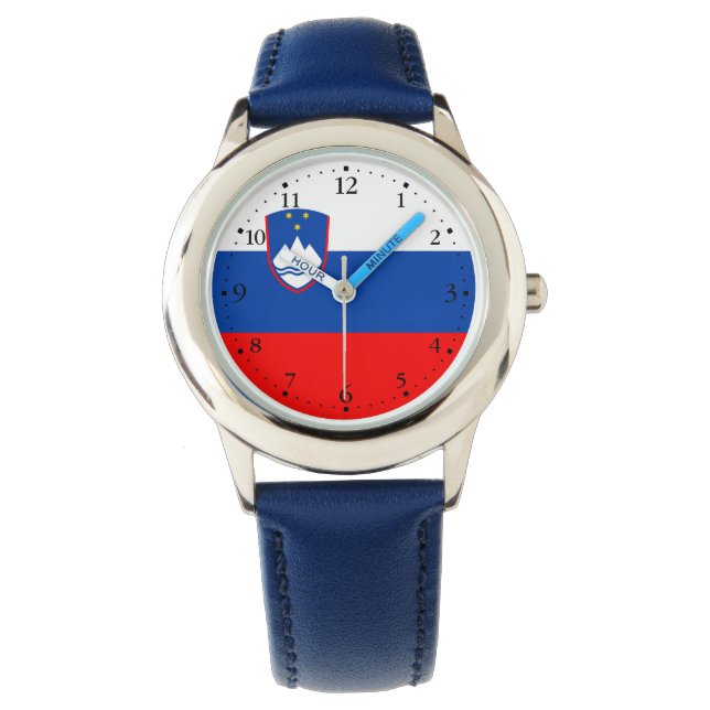 Slovenia Flag Armbanduhr (Vorderseite)