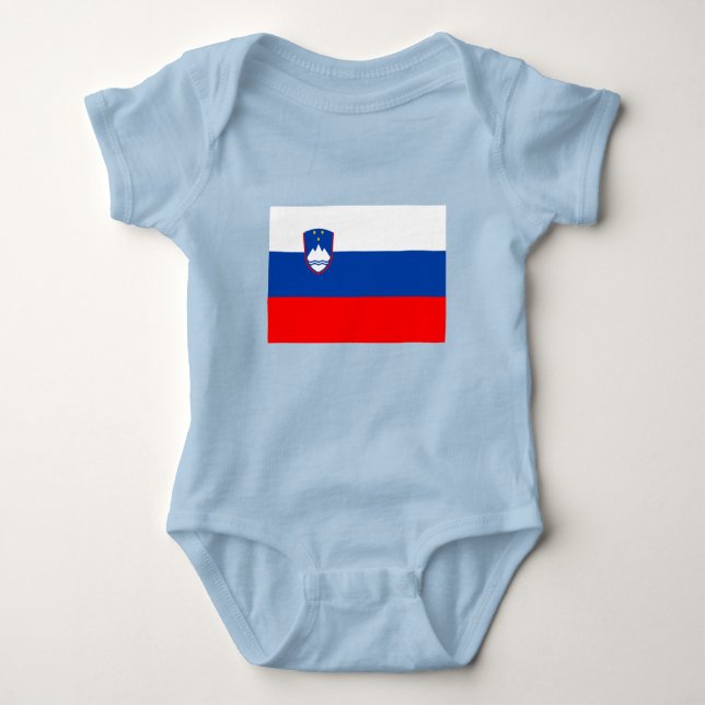 Slovenia Flag Baby Strampler (Vorderseite)
