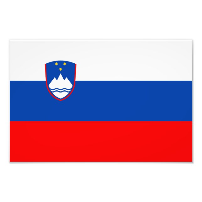 Slovenia Flag Fotodruck (Vorne)