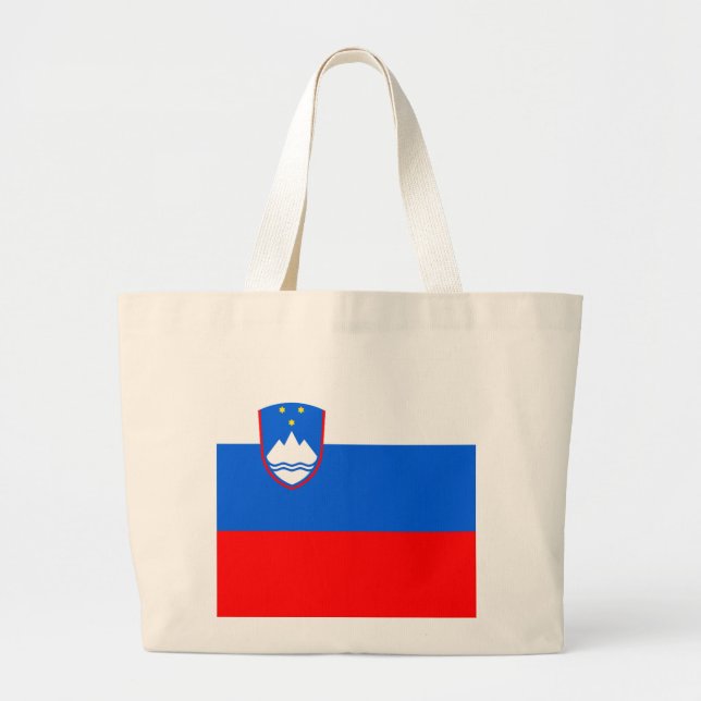 Slovenia Flag Jumbo Stoffbeutel (Vorne)