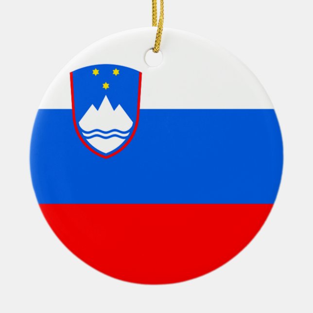 Slovenia Flag Keramik Ornament (Vorne)