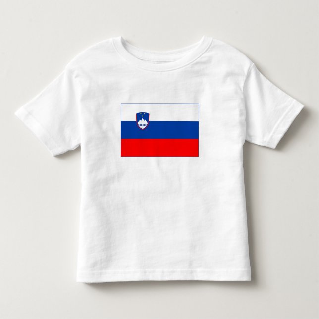 Slovenia Flag Kleinkind T-shirt (Vorderseite)