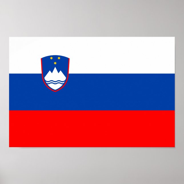 Slovenia Flag Poster (Vorne)