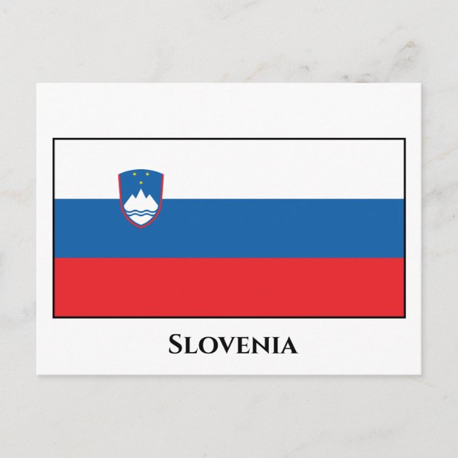 Slovenia Flag Postkarte (Vorderseite)