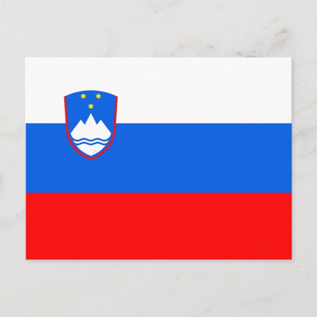 Slovenia Flag Postkarte (Vorderseite)